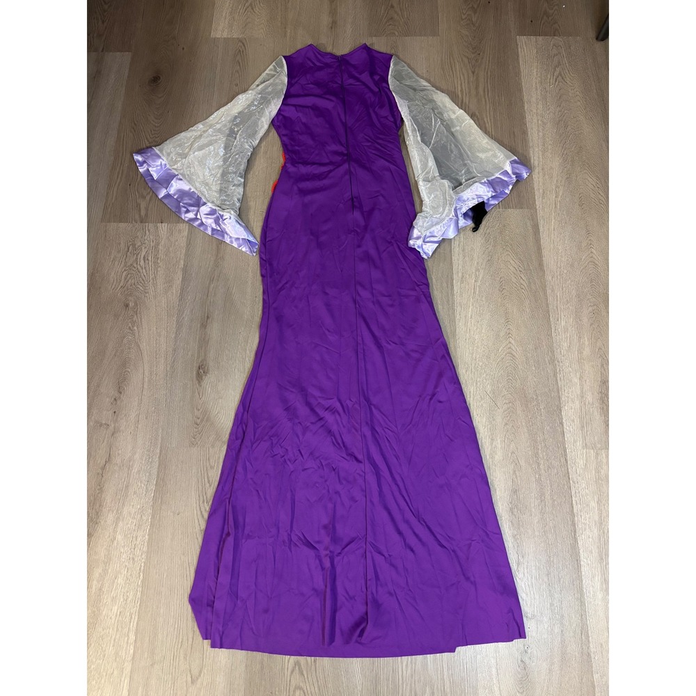 Leg Avenue Deadly Dark Queen Costume 4pc Set Purple Dress Cape Crown 85633 M/L - Picture 13 of 14
